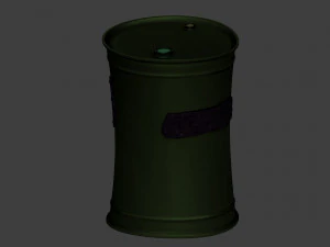 stylized barrel 3D Model