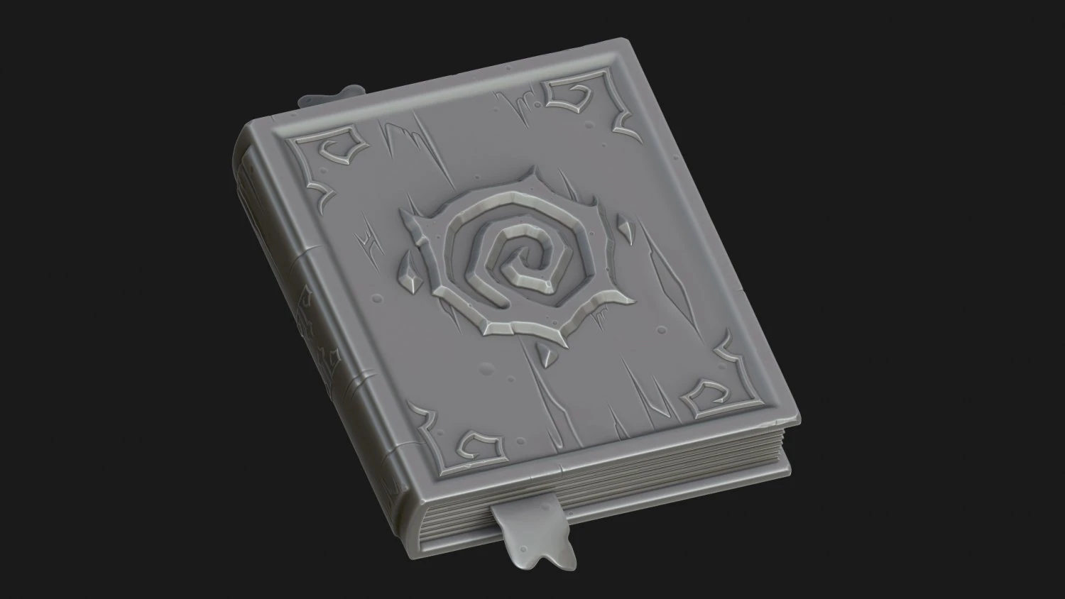 libro estilizado Modelo 3D .c4d .max .obj .3ds .fbx .stl .blend 