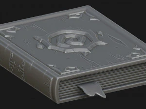 libro estilizado Modelo 3D