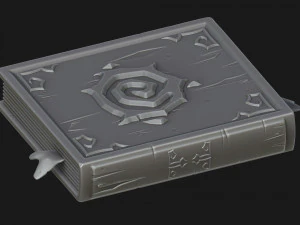 libro estilizado Modelo 3D