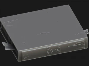 libro estilizado Modelo 3D