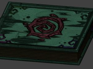 libro estilizado Modelo 3D