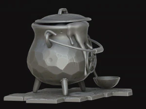 stylized cauldron 3D Model