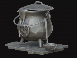 stylized cauldron Modelo 3D