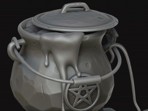 stylized cauldron Modelo 3D