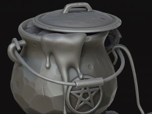 stylized cauldron 3D Model