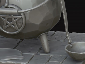 stylized cauldron Modelo 3D