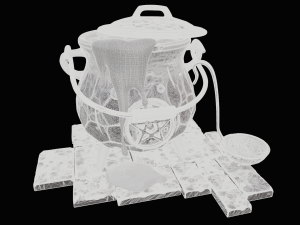 stylized cauldron Modelo 3D