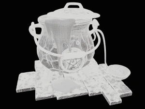 stylized cauldron 3D Model