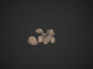 stylized rock 3D Model
