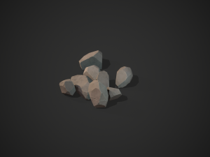 stylized rock 3D-Modell