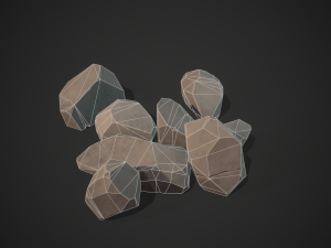 stylized rock 3D-Modell