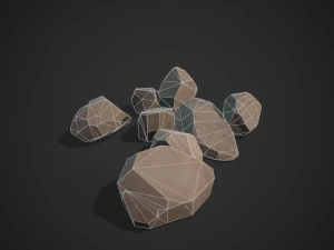 stylized rock 3D Model