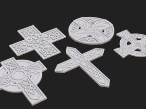 celtic cross 3D Model