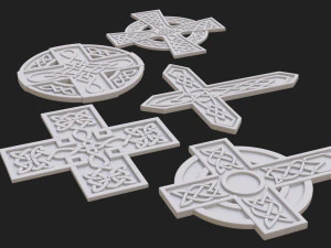 celtic cross 3D Model