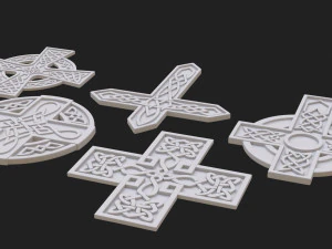 celtic cross 3D Model