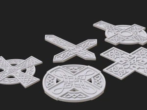 celtic cross 3D Model