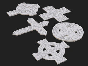 celtic cross 3D Model