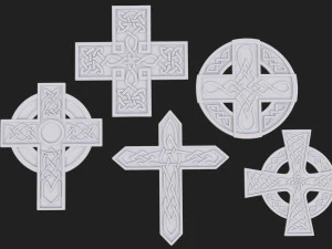 celtic cross 3D Model