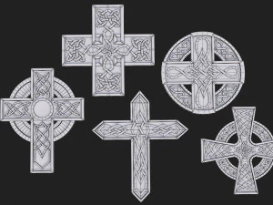 celtic cross 3D Model