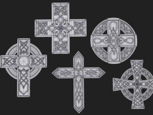 celtic cross 3D Model
