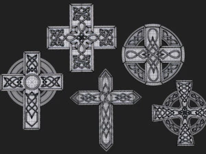 celtic cross 3D Model