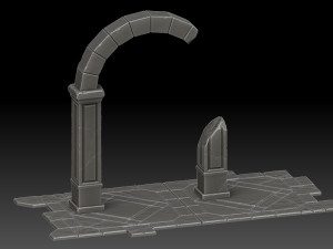 stylized ruin 3D Модель