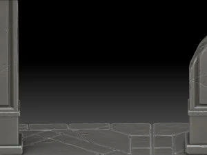 stylized ruin 3D Model