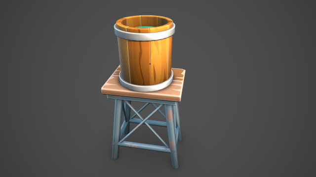 Water tower Modèle 3D .c4d .max .obj .3ds .fbx .stl .blend 