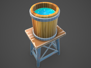 Water tower Modèle 3D