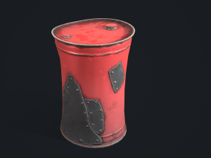 Stylized barrel Modèle 3D