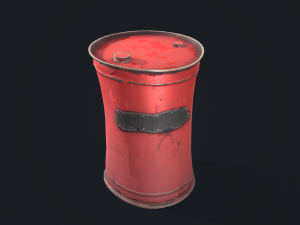 Stylized barrel 3D 모델