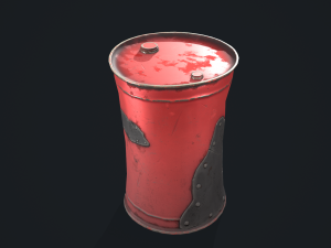 Stylized barrel 3D 모델