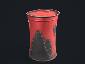 Stylized barrel 3D 모델