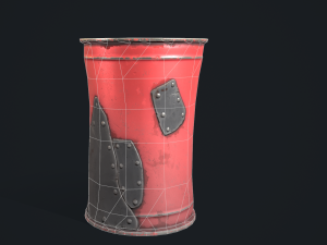 Stylized barrel 3D 모델