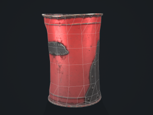 Stylized barrel 3D 모델