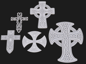 Celtic cross 3D 모델