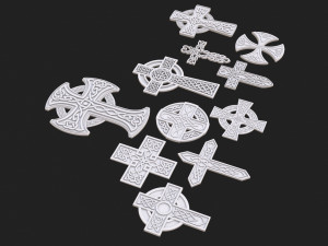 Celtic cross pack 3D 모델