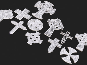 Celtic cross pack 3D 모델