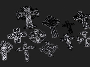 Celtic cross pack 3D 모델