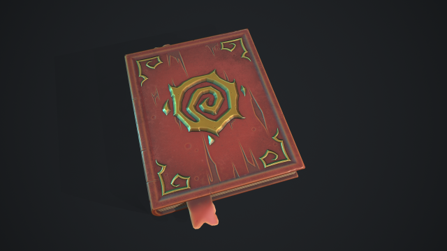 Stylized book 3D Model .c4d .max .obj .3ds .fbx .stl .blend