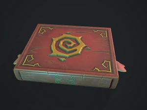 양식화된 책 3D 모델