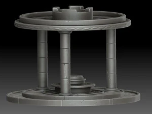 Autel stylis&eacute; Modèle 3D