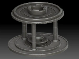 Autel stylis&eacute; Modèle 3D