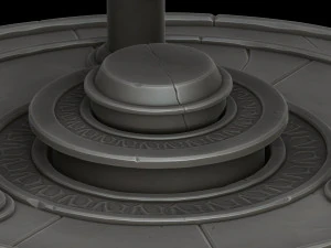 Autel stylis&eacute; Modèle 3D