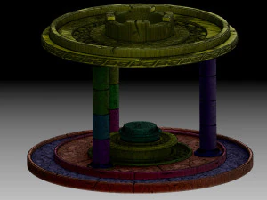 Autel stylis&eacute; Modèle 3D