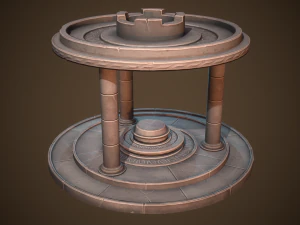 Gestileerd altaar 3D Model