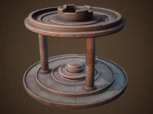 Stylized altar Model 3D