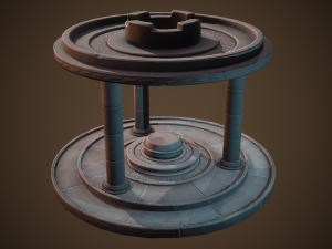 Stylized altar Model 3D