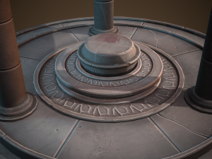 Stylized altar Model 3D